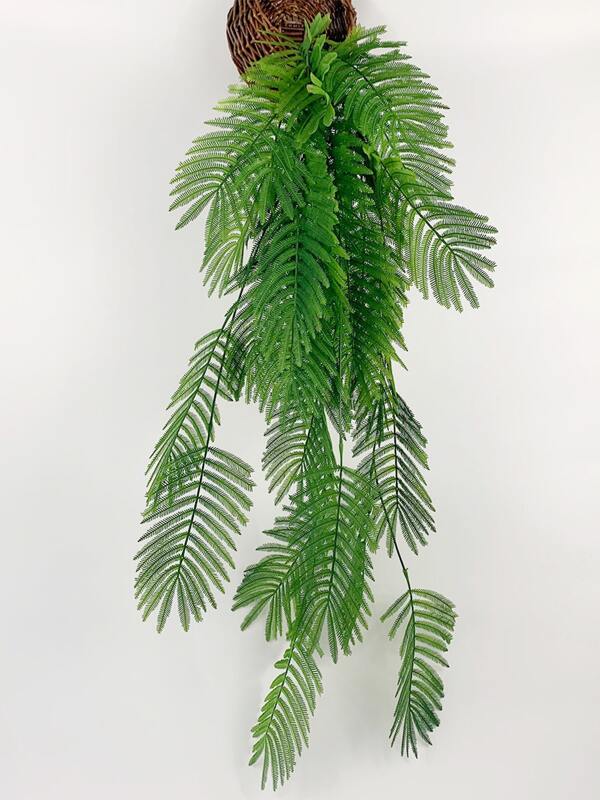 47.24in Artificial Hanging Greenery Fake Hanging Plants Green Grass Faux Plants Arrangement For Home Room Wall Garden Patio Wedding Indoor Outdoor Decor Green