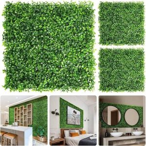 1 Pc, Simulated Milanese Grass, Artificial Plant Grass Wall, Background Wall, Suitable For Bedroom Home Decoration, Indoor And Outdoor Lawn Decoration, Party And Wedding Decoration, Green