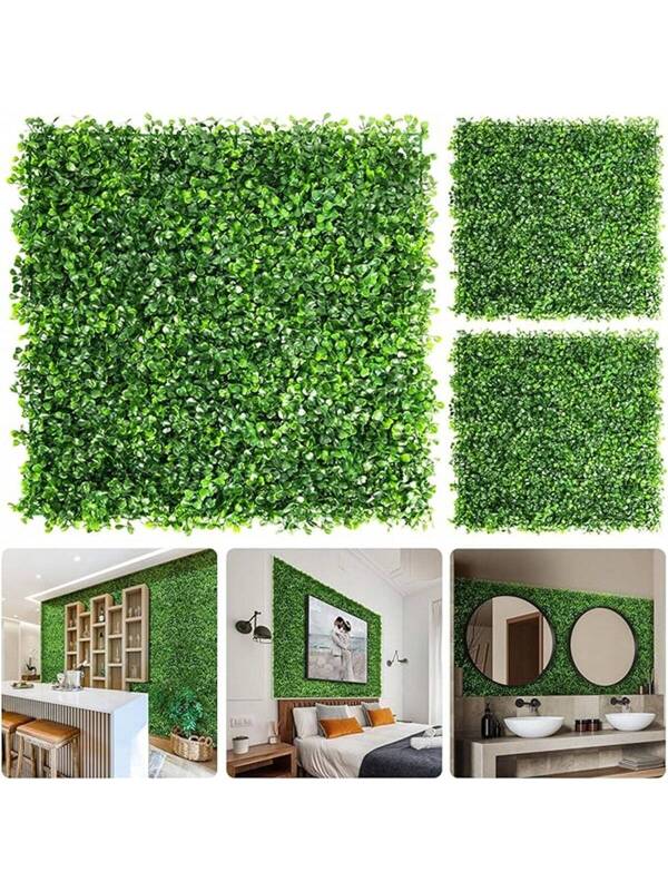 1 Pc, Simulated Milanese Grass, Artificial Plant Grass Wall, Background Wall, Suitable For Bedroom Home Decoration, Indoor And Outdoor Lawn Decoration, Party And Wedding Decoration, Green
