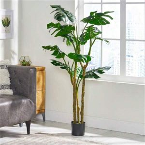 Simulation Turtle Back Potted Nordic Simulation Plant Monster Tree Indoor Window Fake Green Plant Floor Decoration Green