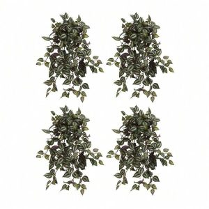 23" Wandering Hanging Artificial Plant (Set Of 4) Green