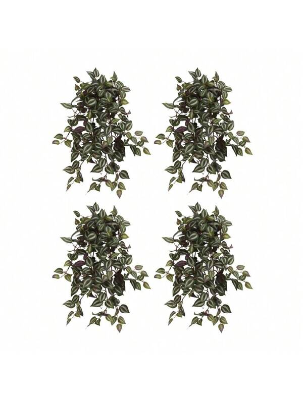 23" Wandering Hanging Artificial Plant (Set Of 4) Green