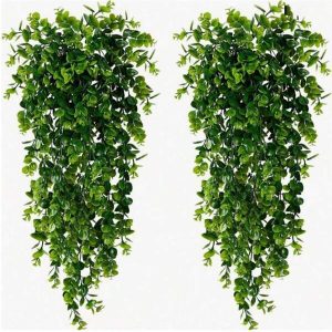1PC Artificial Plants Grapefruit Leaf Wall Hanging Home Background Wall Decoration Wedding Decoration Outdoor Garden Window Sill Courtyard Decoration Birthday Party Valentine's Day Gift, New Year Materials Multicolor