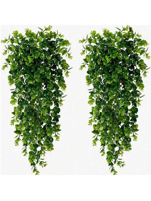 1PC Artificial Plants Grapefruit Leaf Wall Hanging Home Background Wall Decoration Wedding Decoration Outdoor Garden Window Sill Courtyard Decoration Birthday Party Valentine's Day Gift, New Year Materials Multicolor