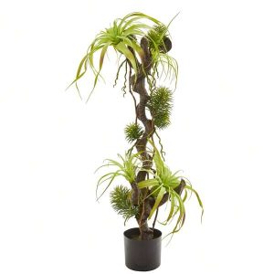41-In Air Plant And Succulent Jungle Artificial Plant Green